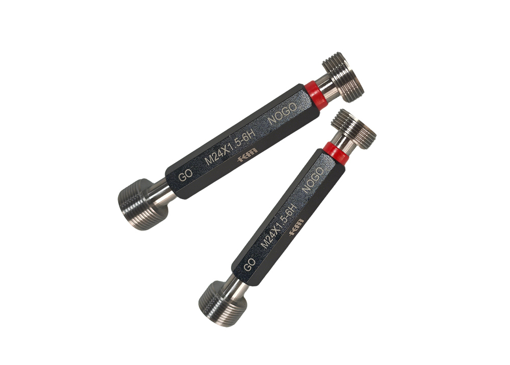 Precision Thread Plug Gauge GO and NOGO Set Hardened Steel Quality Control