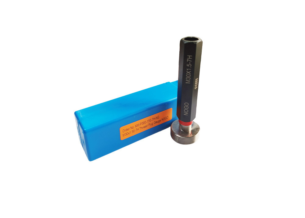 NOGO Type M30X1.5-7H Metric Thread Plug Gauge for Testing Tapped Holes