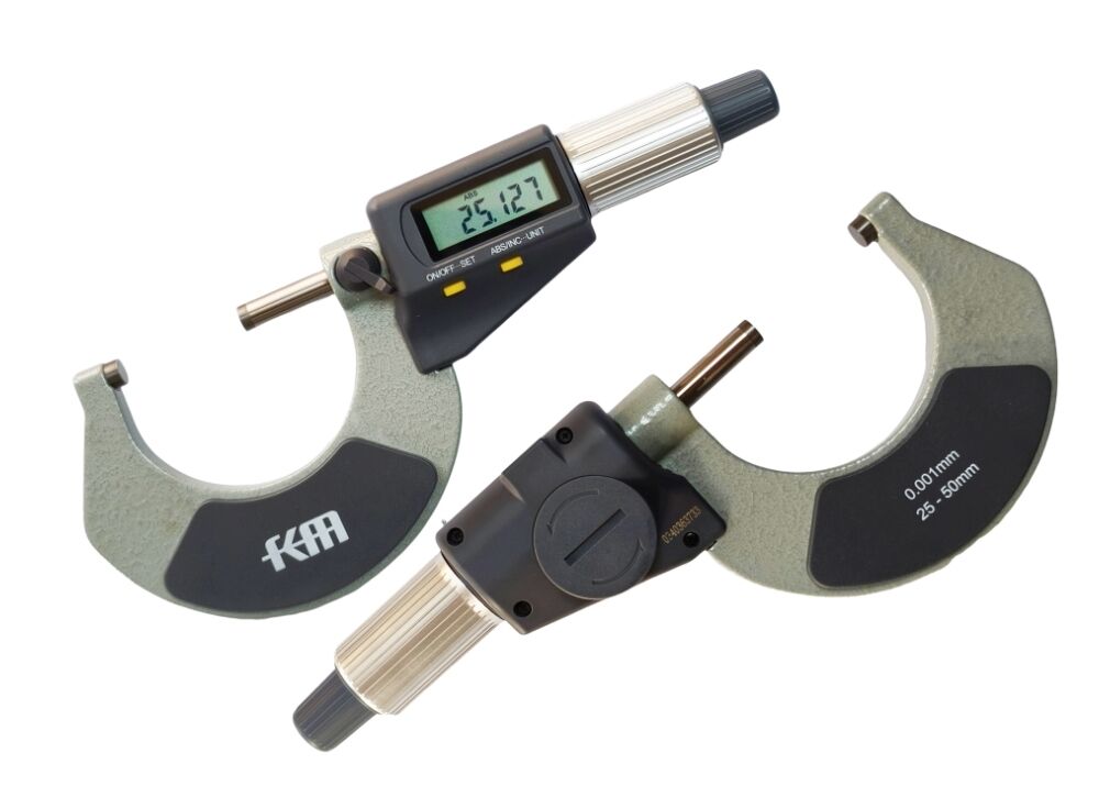 High Accuracy 25-50mm/1-2" Best Selling Electronic Outside Micrometer for Precision Machining and Control