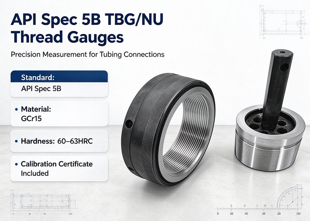1.660 API Spec 5B Non-Upset Tubing TBG NU Thread Gauge Oilfield Tubing Thread Ring Plug Gauge with Calibration Certificate